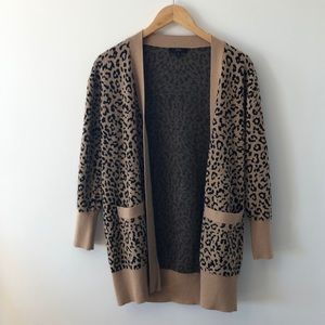 J crew Leopard Cardigan- worn twice!